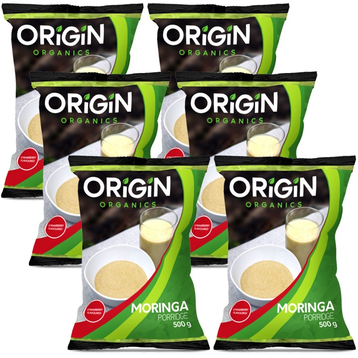 Six Pack Moringa Strawberry Porridge 500g
