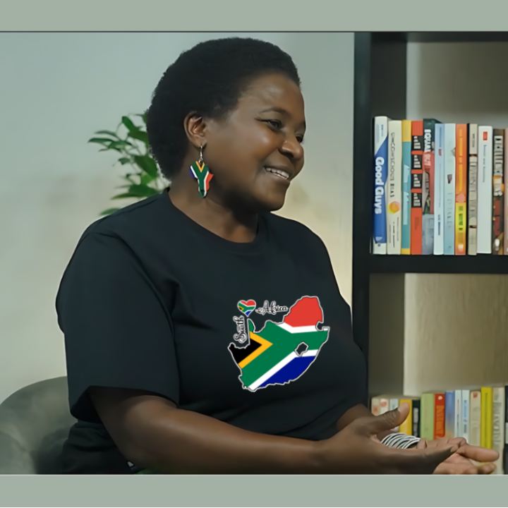 Africa Map Earrings - South African Flag-Inspired