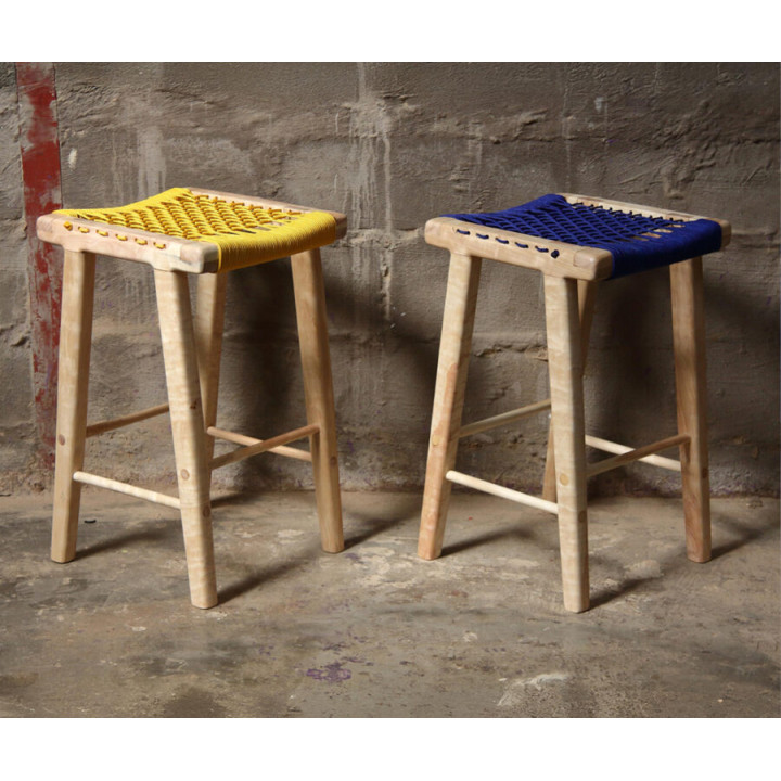 Khumbula Backless Barstool–Woven Seat by
Homewood