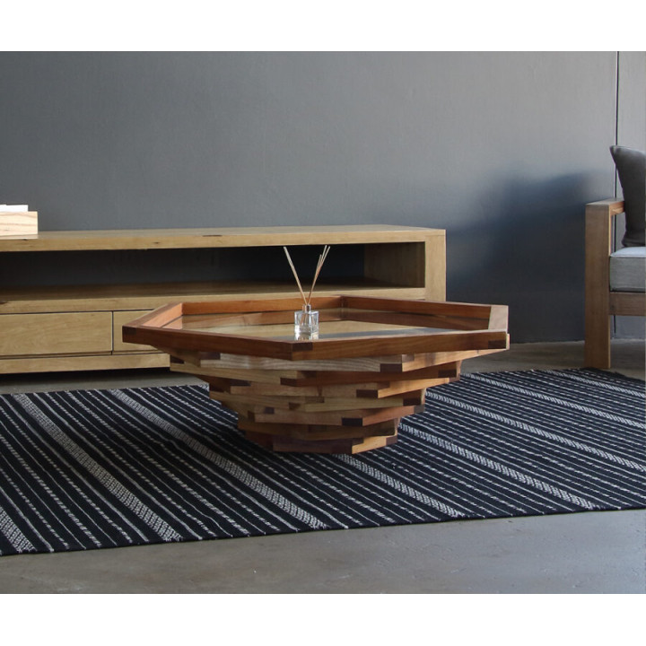 Aloe Coffee Table Glass Top by
Homewood
