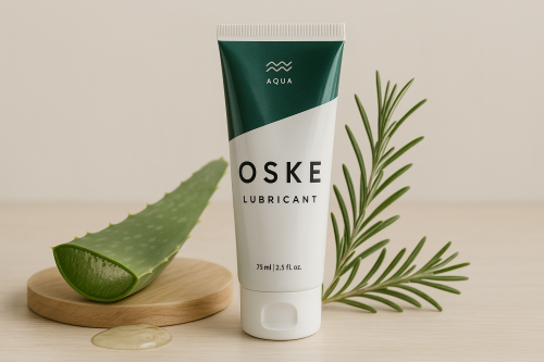 OSKE Aqua Lubricant’s smooth, non-sticky gel texture – light and natural formula