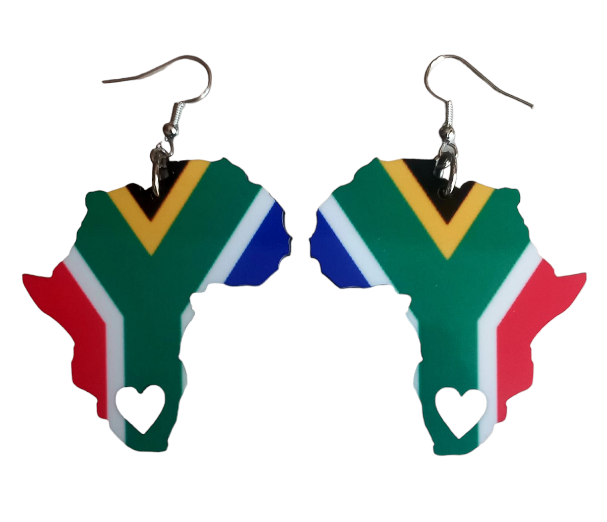 Africa Map Earrings
