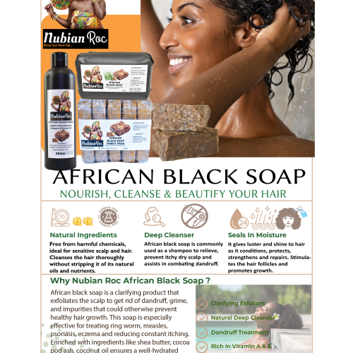 Raw African Black Soap - 200g - Image 4