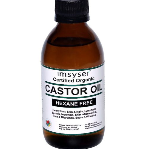 Imsyser Cold-Pressed Organic Castor Oil - Hexane Free - 200 ml