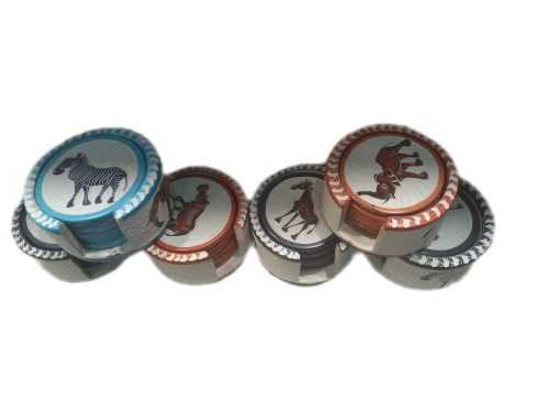 engraved ceramic coasters-white