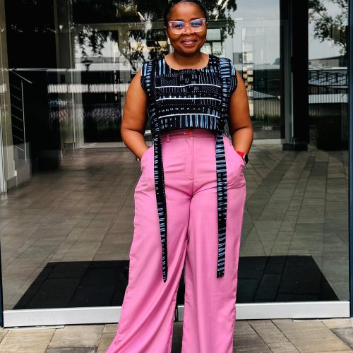 Top: Black with White Piping - Image 3