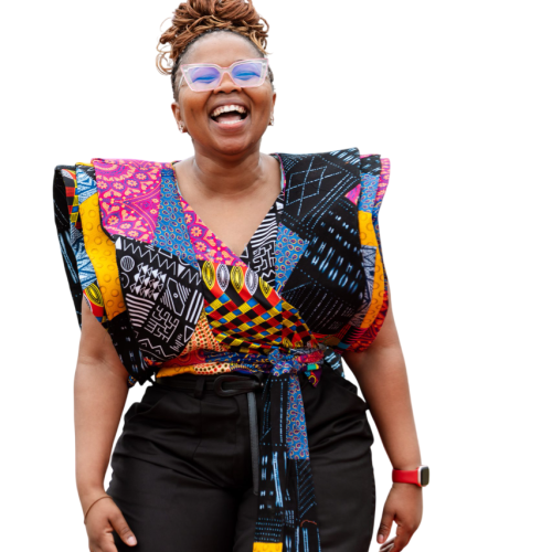 Top: Patchwork Wrap Around Top